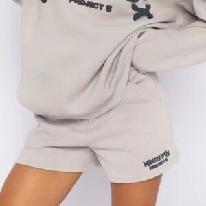 New! White Fox Project 5 Lounge Shorts lunar gray 3600